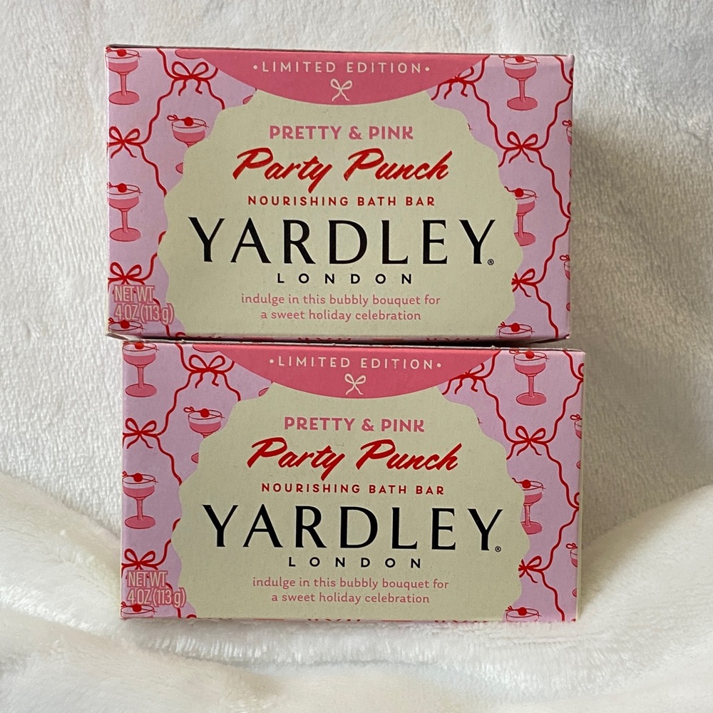 Yardley London Limited Edition Party Punch Bar Soap - Sealed - Set of 2